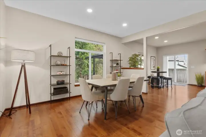 Cherry wood floors thru-out main level.