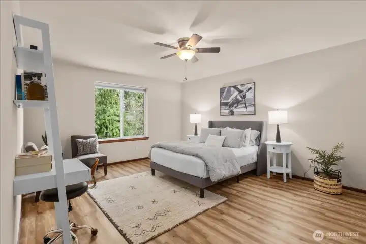 Huge primary bedroom.