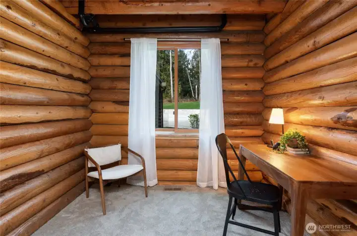 Main floor office is the perfect work or study area.