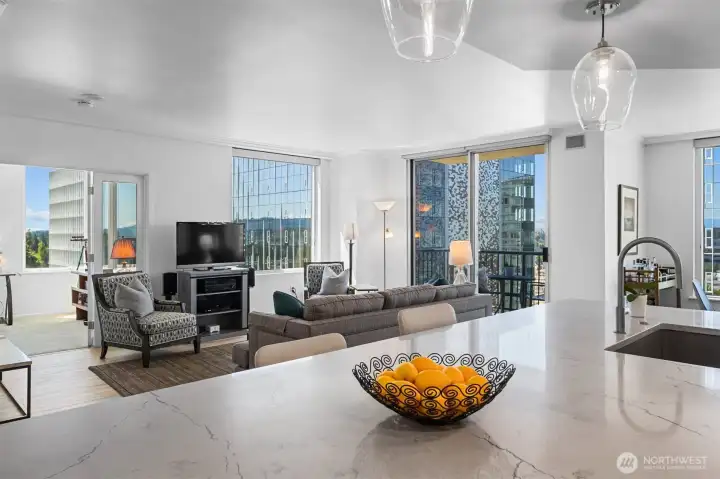 Contemporary kitchen renovation featuring sleek cabinetry and quality finishes.