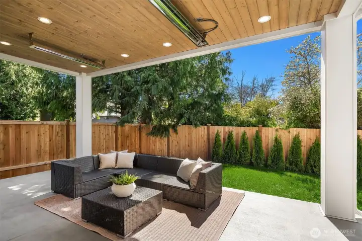 Private outdoor covered living area