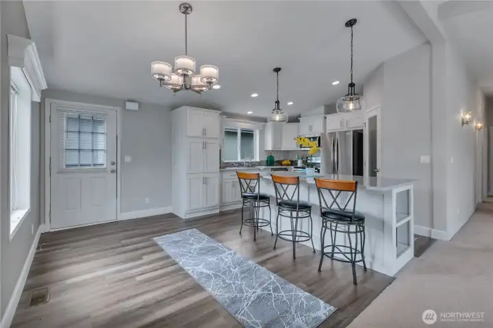 Gorgeous kitchen with a large center island