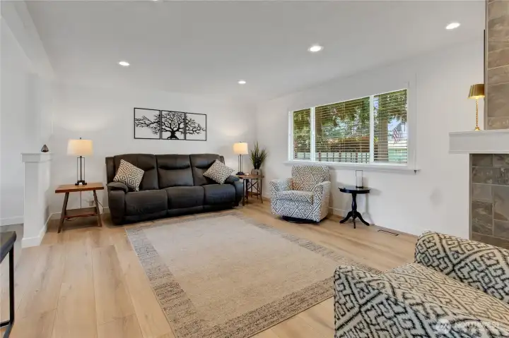 New Luxury Plank Vinyl throughout the home makes for a warm tone and easy to clean flooring!