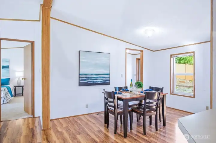 spacious dining area