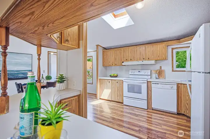 Kitchen looking from bar area
