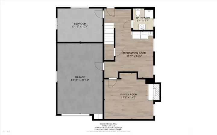 Lower level floor plan. Great floor plan with seamless flow throughout