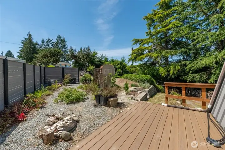 Main level patio space. Main level patio space.