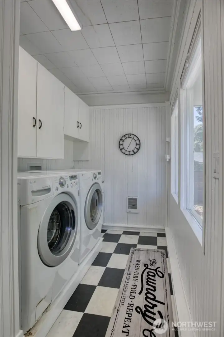 Laundry room on main level Laundry room on main level