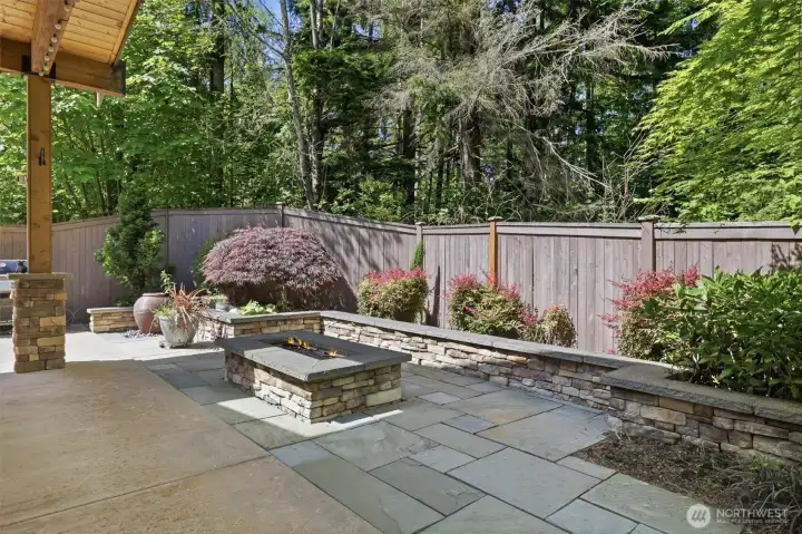 Backing up to greenbelt and ultimate privacy.