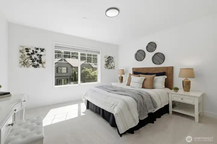 3 of 4 bedrooms