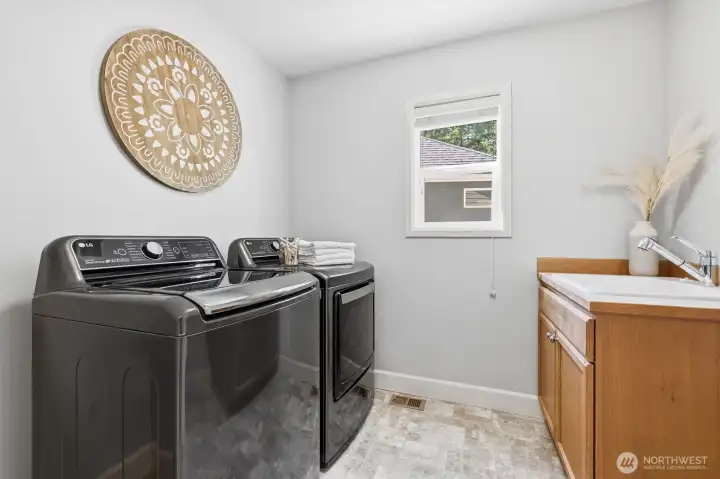 Upstairs laundry