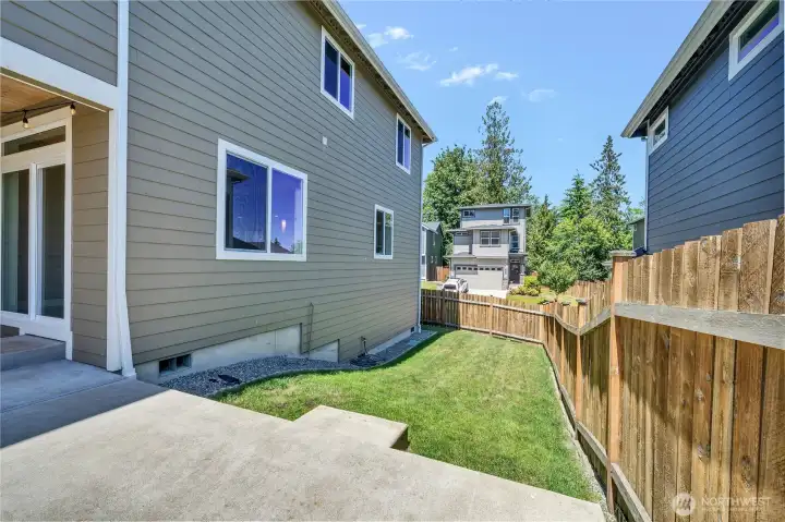 Back Yard Grass area
