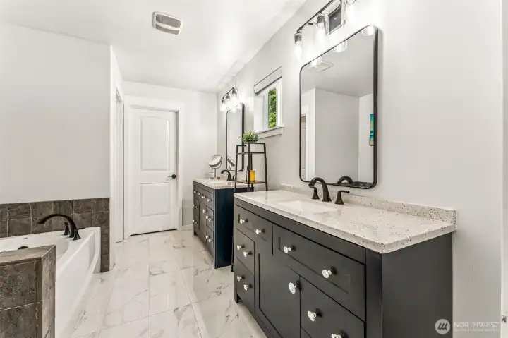 Primary 5-piece bath. Enormous primary closet off bath. Primary 5-piece bath. Enormous primary closet off bath.