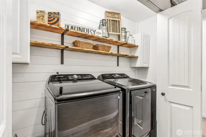 Upstairs washer/dryer hookups. Upstairs washer/dryer hookups.