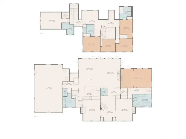 Fabulous floor plan with primary bedroom on the main level and four additional bedrooms upstairs.  Main level has the primary bathroom and two 1/2 baths; while upstairs you have three additional bathrooms, a bonus room and loft areas.