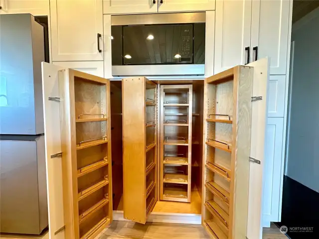 Amazing cabinet storage built-in