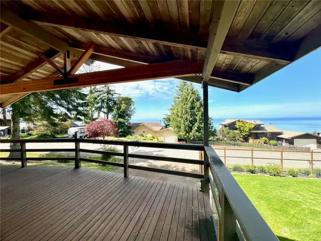 Exceptional views from the huge covered front deck