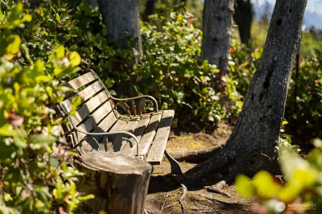 A sweet spot to enjoy the water view