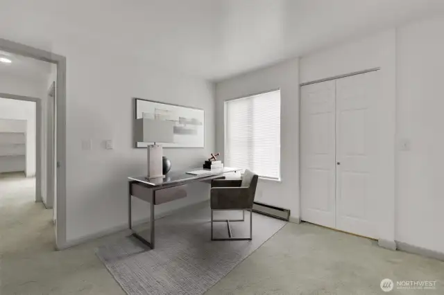 Virtually Staged 2nd Bedroom or Home Office