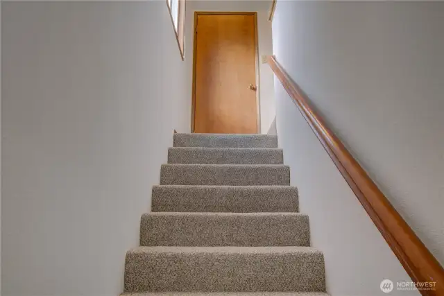 Stairway to bedroom #4 over the garage.