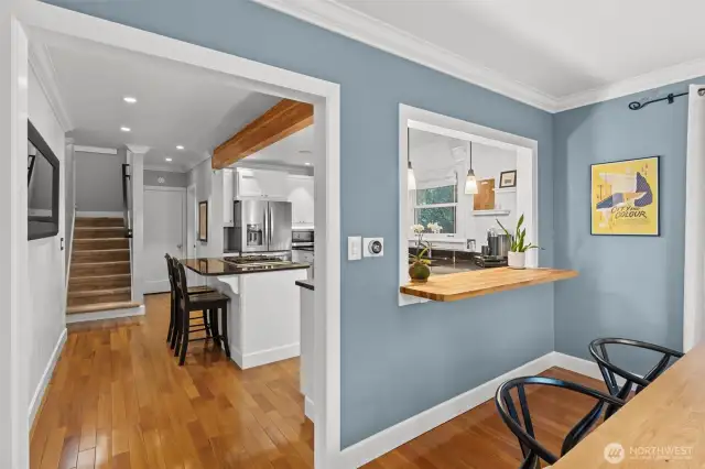 Back inside from our retreat outdoors, we will head upstairs to see the 2BR, 1BA.