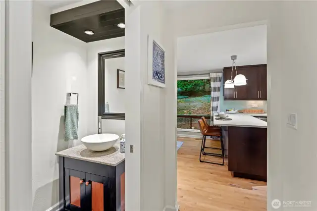 Main level guest bathroom