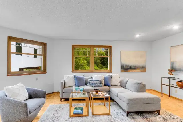 Grand Rec Room off Kitchen and Back Deck Access