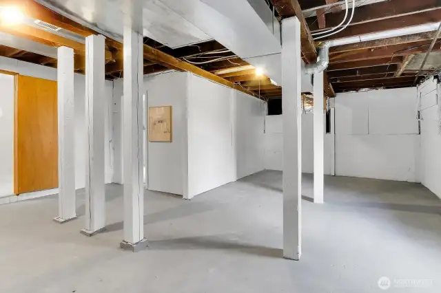 Lower Level Unfinished Basement