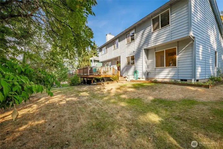 Backyard - backs up to the nature preserve green space. Lots of wildlife to watch.