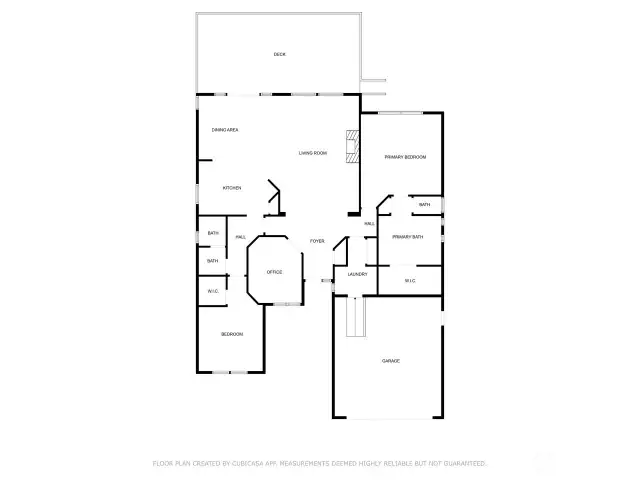 Floor Plan of this all one level home
