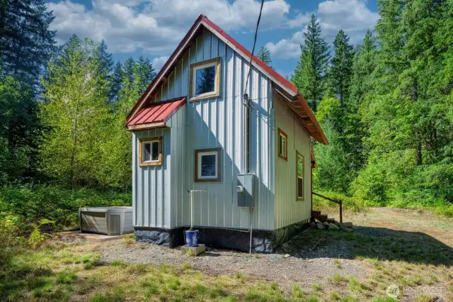 Surrounded by woods and abuts National Forest.