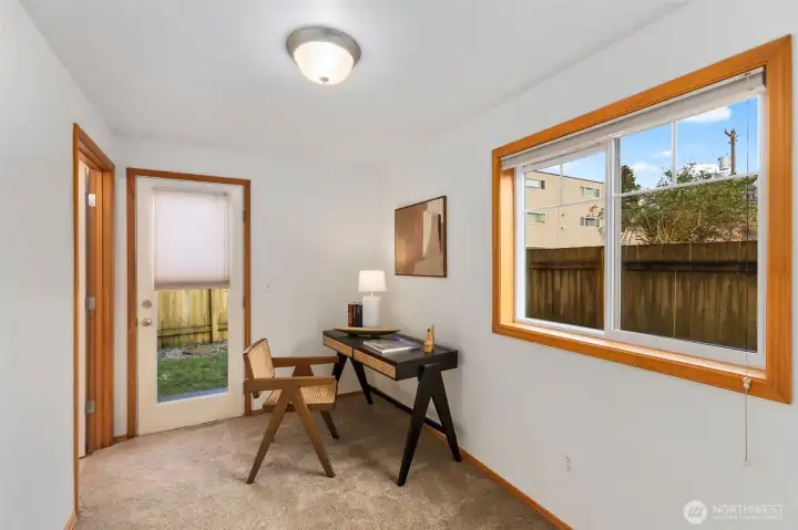 Downstairs office/bedroom