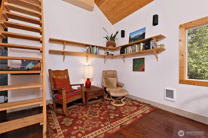 Stairs to the sleeping loft