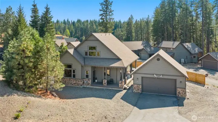 Aerial view of property
