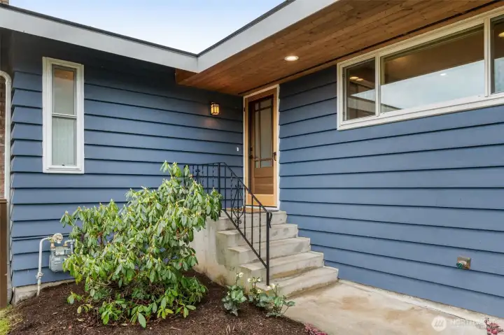 Deep eaves keep you and your guests shield from the elements