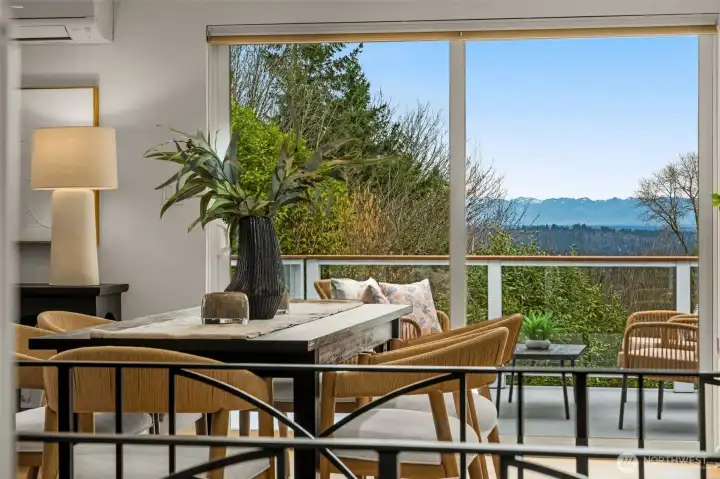 Close up of your dining experience- talk about a room with a view!