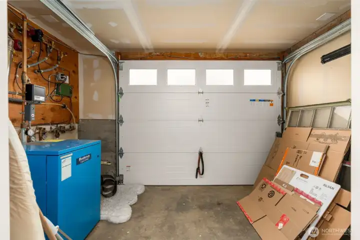 Mechanical Room with additional storage space.