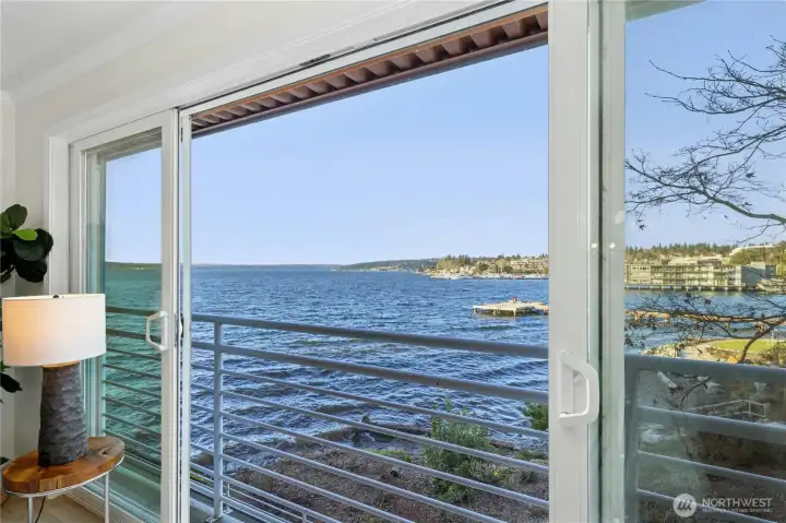 North facing views of the marina just from your couch.