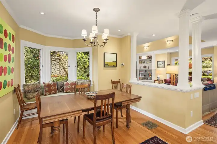Informal dining area in kitchen