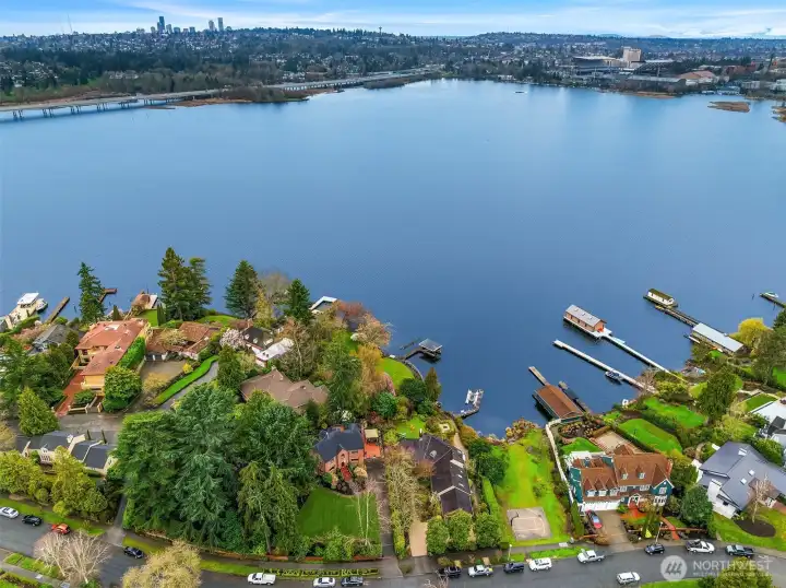 Aerial view of property