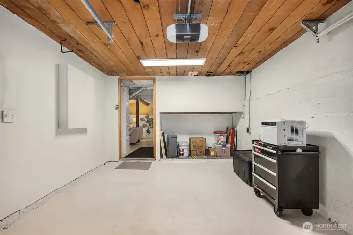 Garage leading into basement