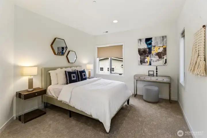 Room room adjacent to full bath