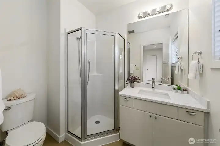 3/4 bath for lower level after workout