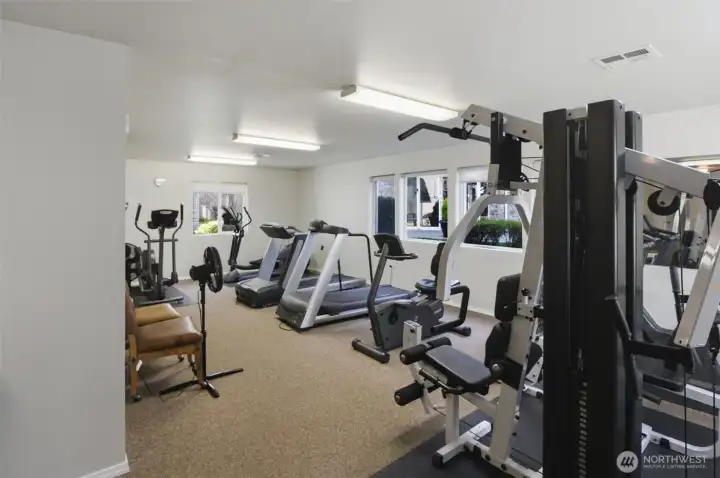 weightroom in clubhouse