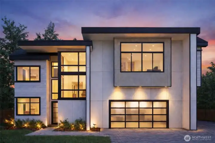 Main Home at 12642 NE 80th ST - 4,326 Sq Ft - 5 Bedrooms - 4 Bathrooms --- Rendering Photo