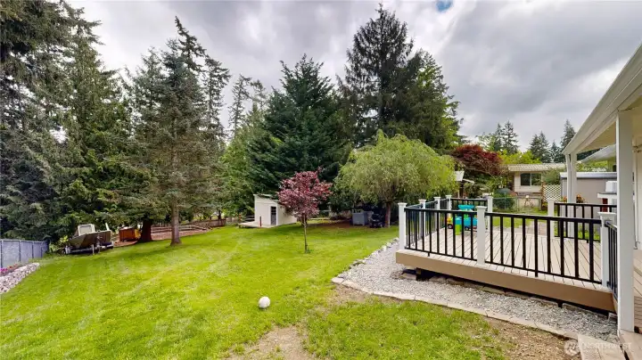 Massive 5-car driveway with true, dedicated RV parking space—plenty of room for all your vehicles and weekend toys.