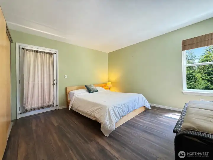 Second bedroom with private deck access
