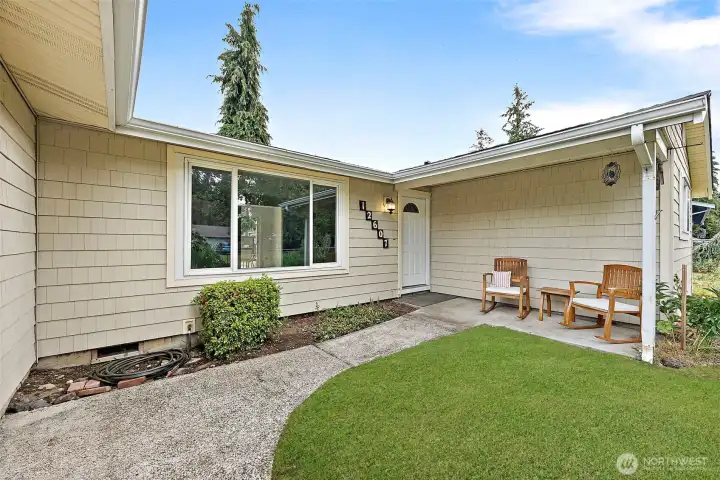 Front Entrance of home. Grass is photoshopped.