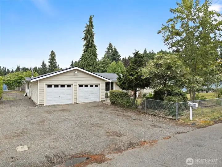 Front of Home. RV Parking on Right