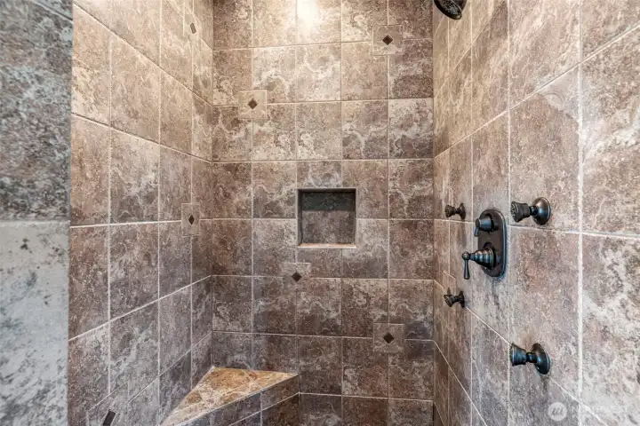 Primary shower.